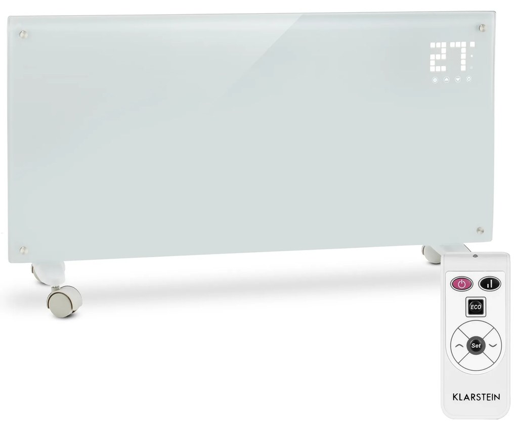 Klarstein Конвектор Bornholm 2000W LED дисплей 2 степени на нагряване Бял
