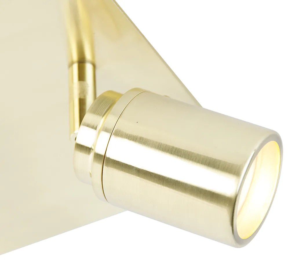 Модерен баня прожектор месинг квадратен 3-светлина IP44 - Ducha