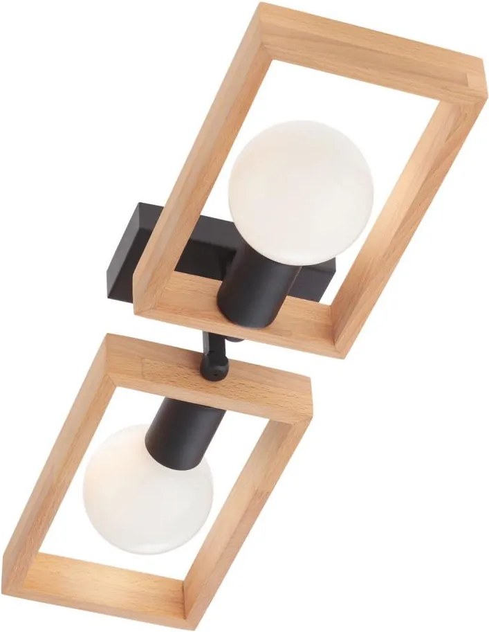 Redo 01-1968 - Плафон TIMBER 2xE27/42W/230V бук