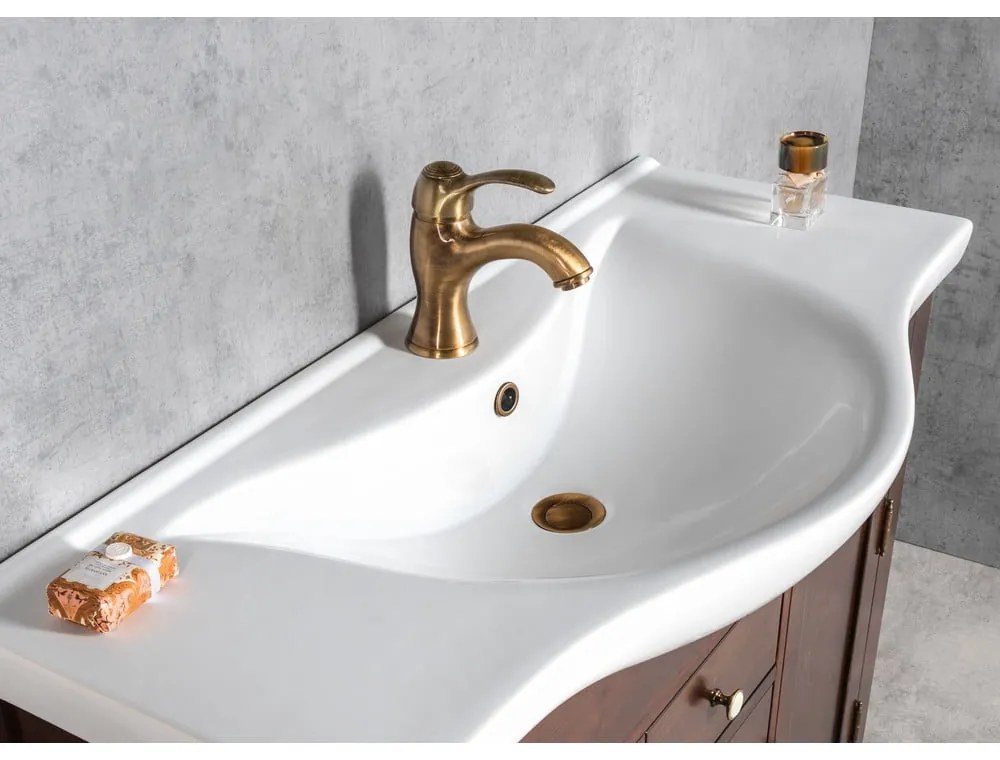 Стояща батерия за мивка в бронзов цвят Kirké – Sapho