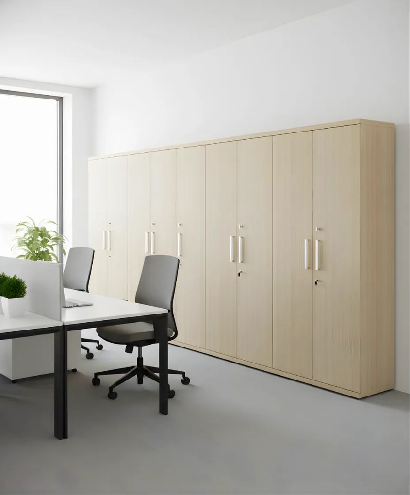 Гардероб за Бюро Marbrand висок-Sonoma-Leuko