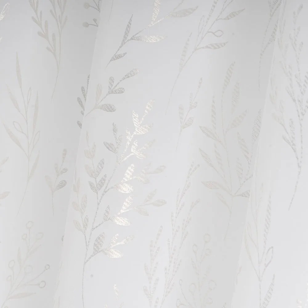 Бяло-сребриста завеса 140x260 cm Buds – Casa Selección