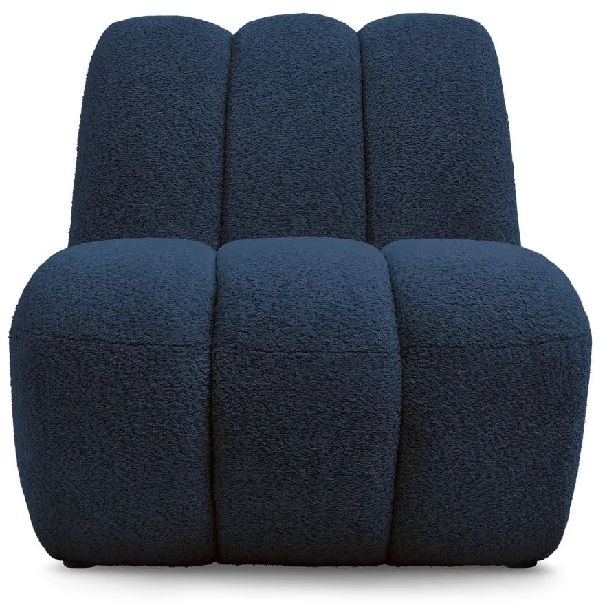 Тъмносиньо кресло от прежда с примки от букле Janissaire – Bobochic Paris