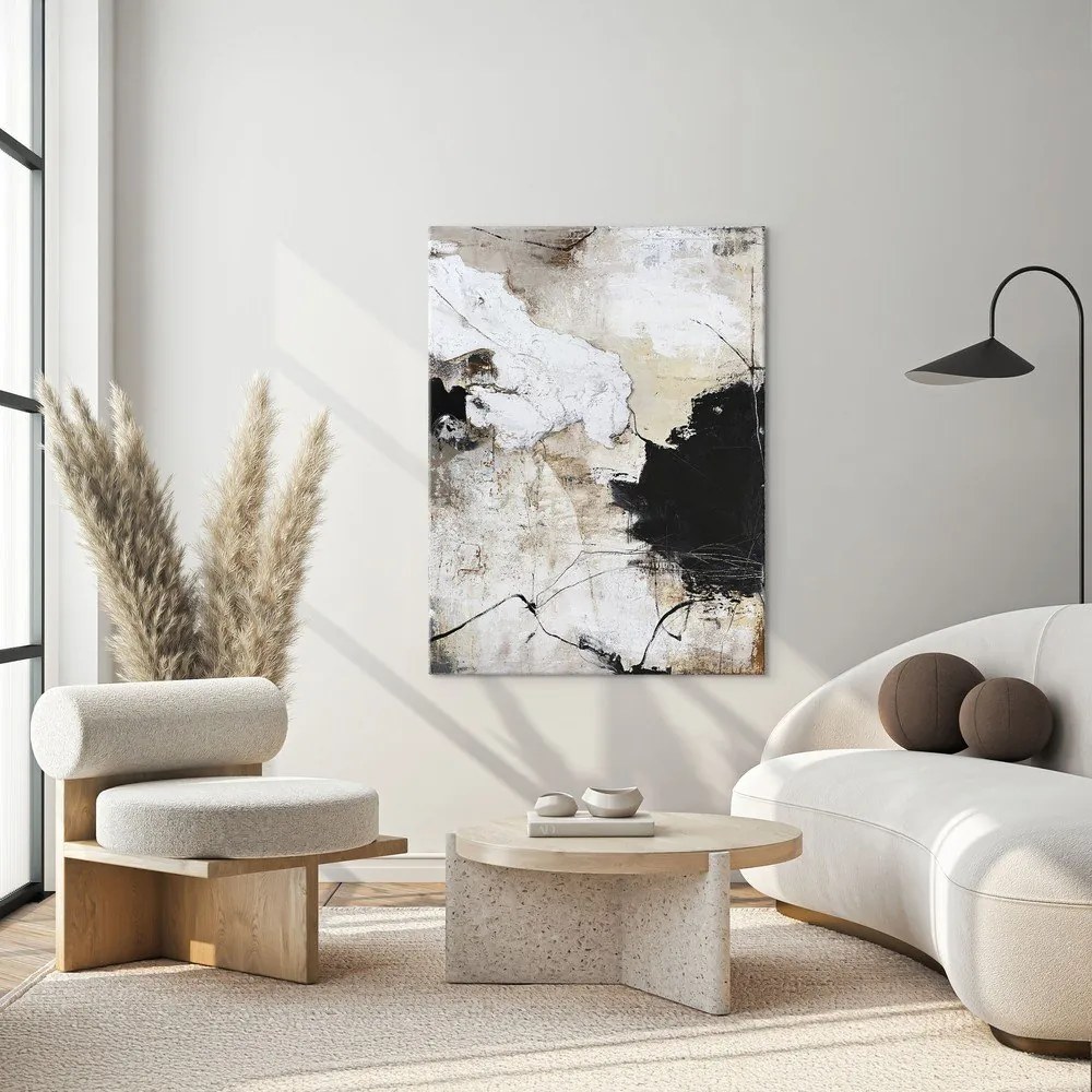 Печатна/с ръчно рисувани елементи върху платно картина 90x118 cm Reform 1 – Malerifabrikken