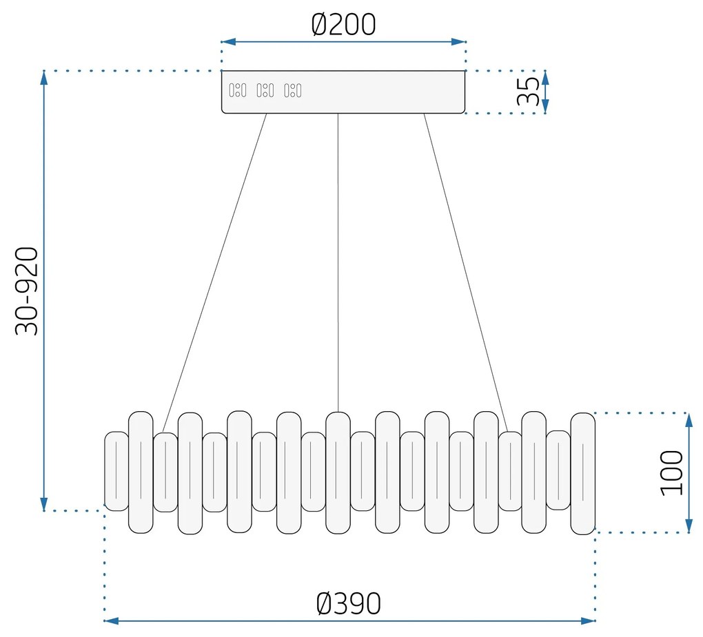Кристален пендел LED APP1041-CP