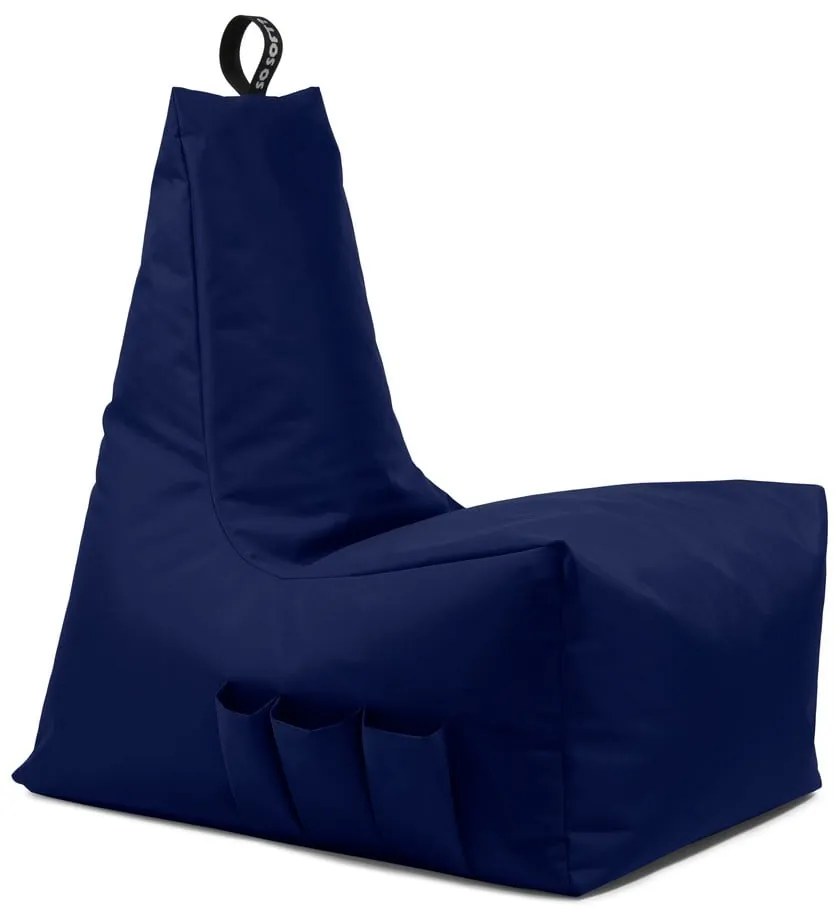 Тъмносин пуф Icy Gamer L – So Soft?