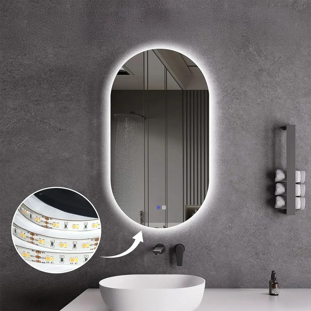 Огледало LED 50x80cm S027