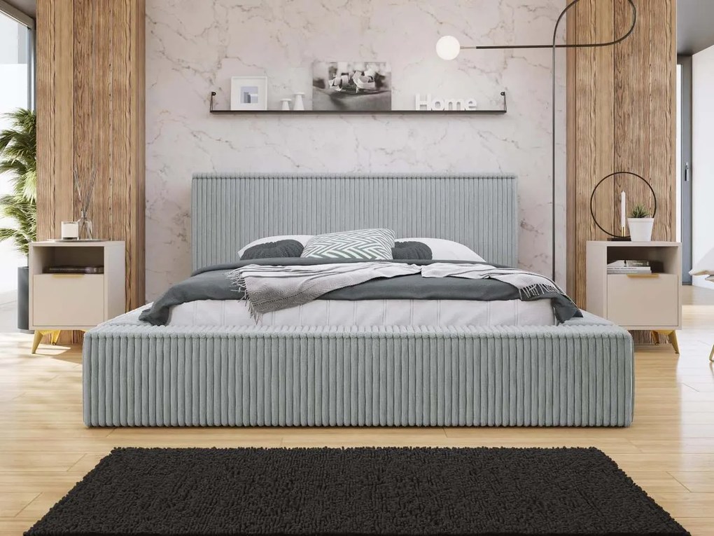 Тапицирано легло Plexi-Gkri Anoixto-180 x 200