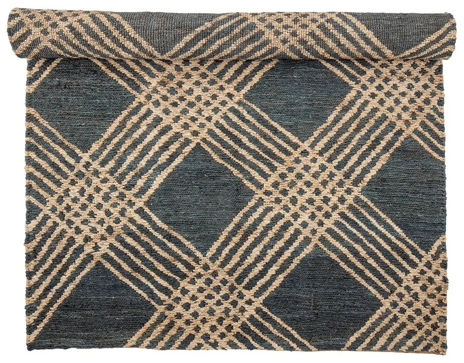 Антрацитен ютен килим 150x245 cm Cat – Bloomingville