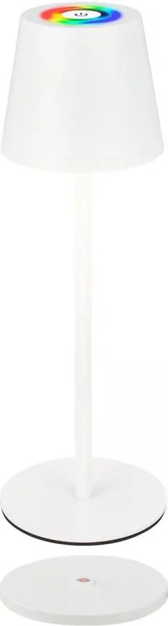 Briloner 7517016 - LED RGB димируема настолна лампа CILANO 3W/5V IP44 2000 mAh бяла