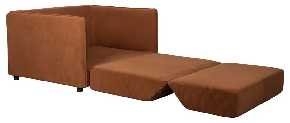 Оранжево-кафяво кресло Jopie – White Label