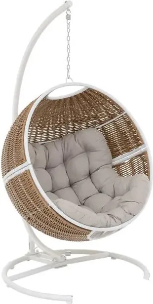 Висящо кресло Hesperide Orbiana, Таупе/Бяло