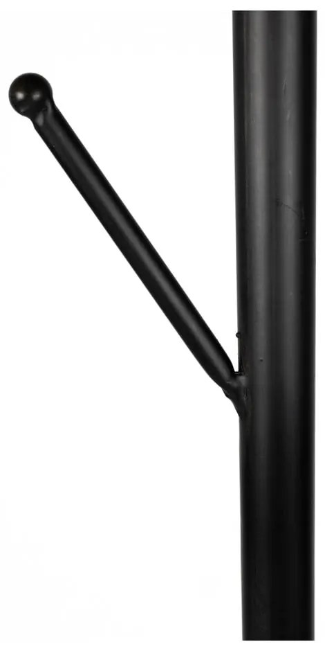 Черна метална стойка за връхни дрехи ø 29x170 cm Twiggy – White Label