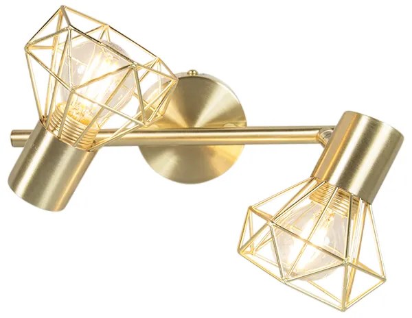 Умна прожекторна лампа месинг въртяща се и накланяща се с 2 Wifi P45 - Mosh