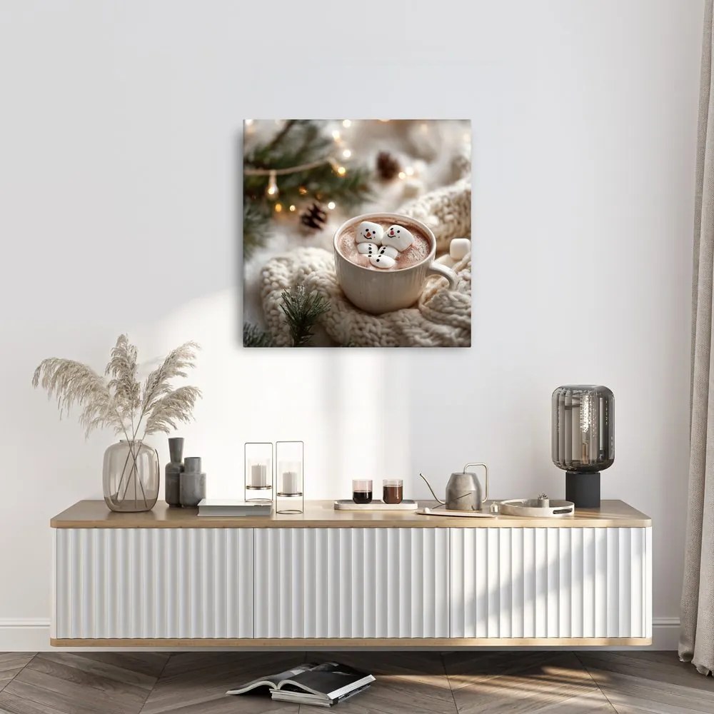 Картина на платно – Коледно спокойствие с вкусен шоколад