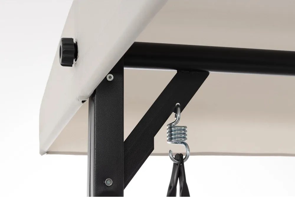 Антрацитна/бежова градинска люлка метална Taurus – Bizzotto