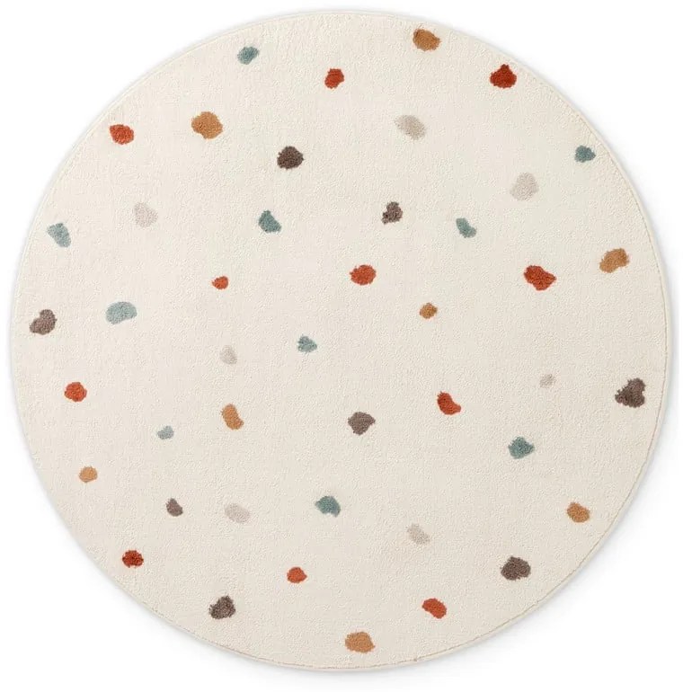 Кремав детски килим ø160 cm Funny Dots – Hanse Home