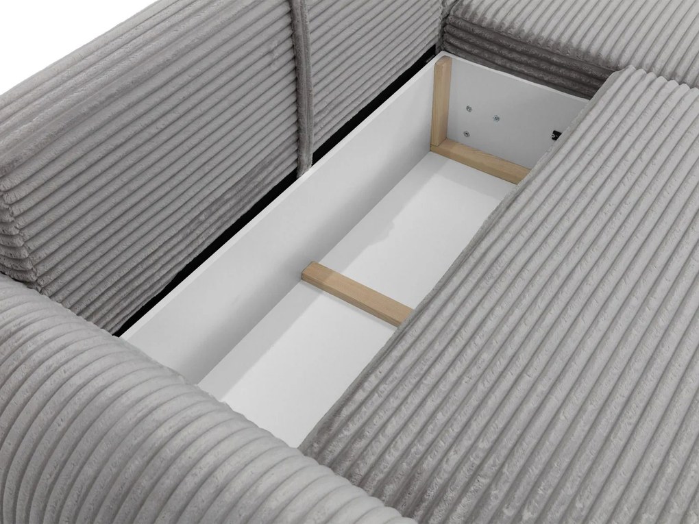 Ъглов диван Bello-Антрацит-Десен