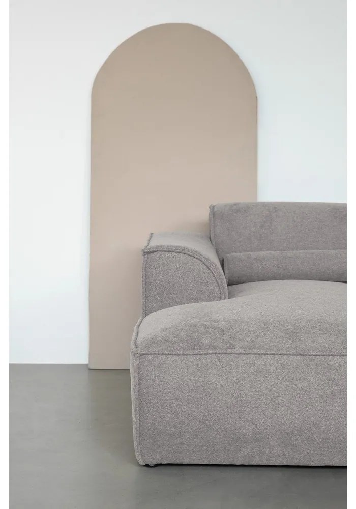 Светлосив ъглов диван (десен ъгъл/"U" форма) Flex Felix – Miuform