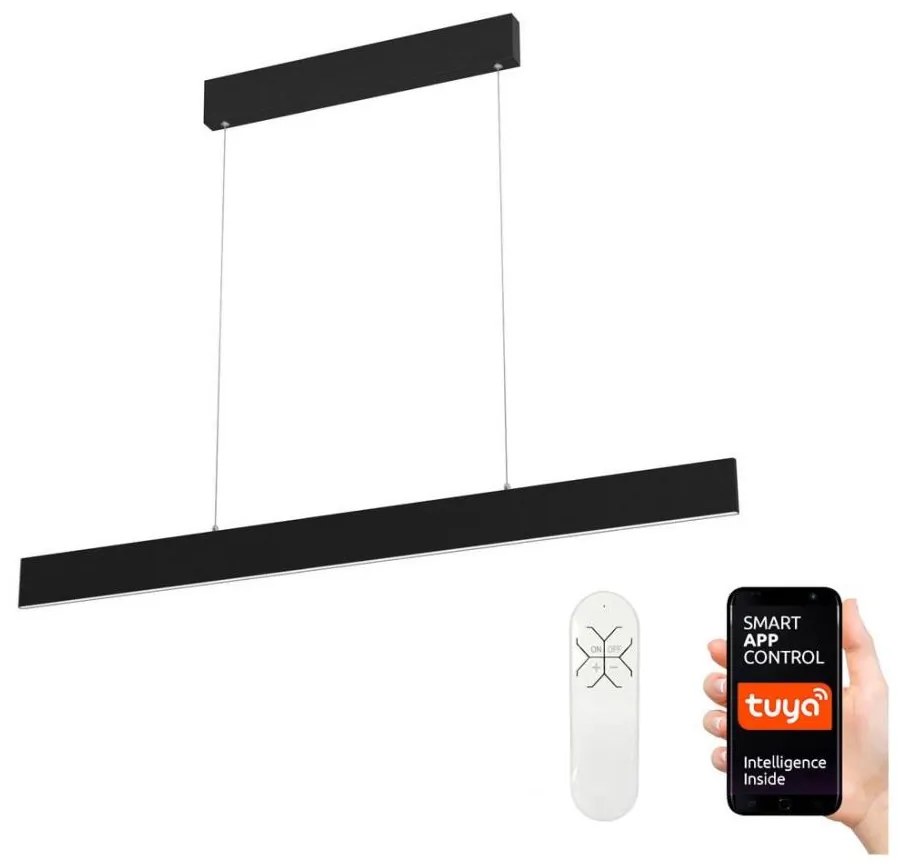 Immax NEO 07076L - LED регулируем полилей на кабел, черен LISTON LED/18W/230V +