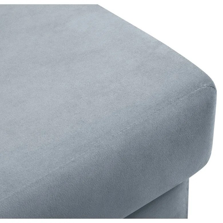 Светлосиня кадифена табуретка Kyoto – Cosmopolitan Design
