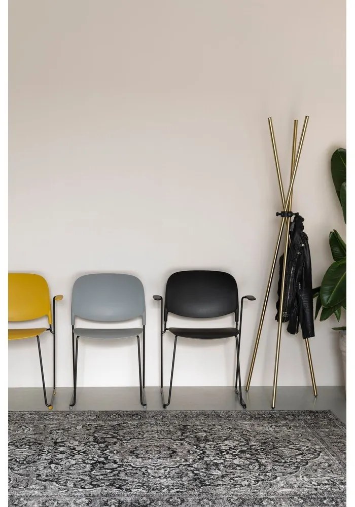 Стоманена стойка за връхни дрехи в златист цвят Darwin – White Label