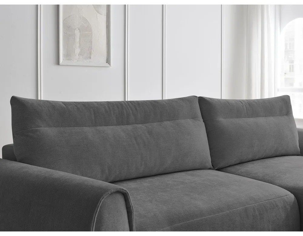 Сив ъглов диван Aden – Bobochic Paris