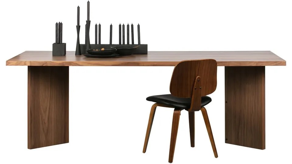 Трапезен стол от орех с тапицерия от изкуствена кожа Classic - vtwonen