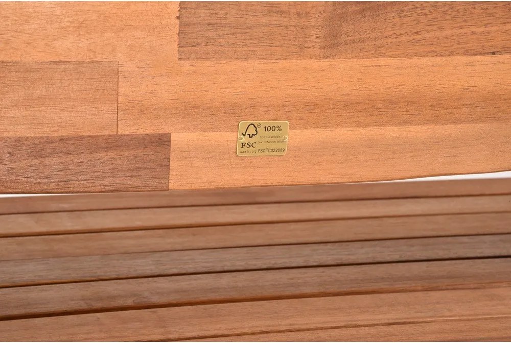 Кафява градинска пейка от масивно дърво Hadia – Garden Pleasure