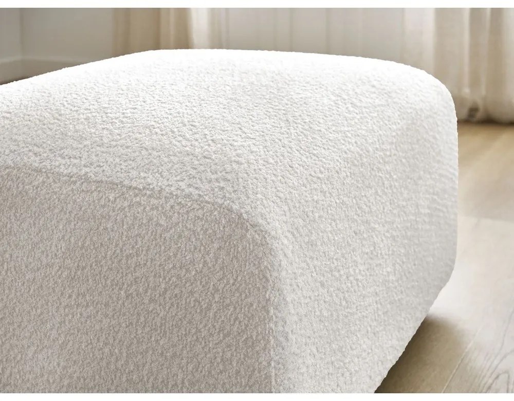 Бяла табуретка от букле Tina – Bobochic Paris