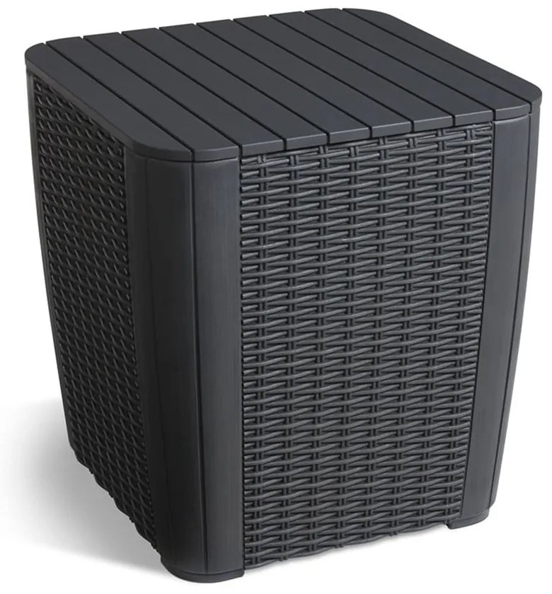 Градинска маса за съхранение от изкуствен ратан 39x39 cm Luzon – Keter