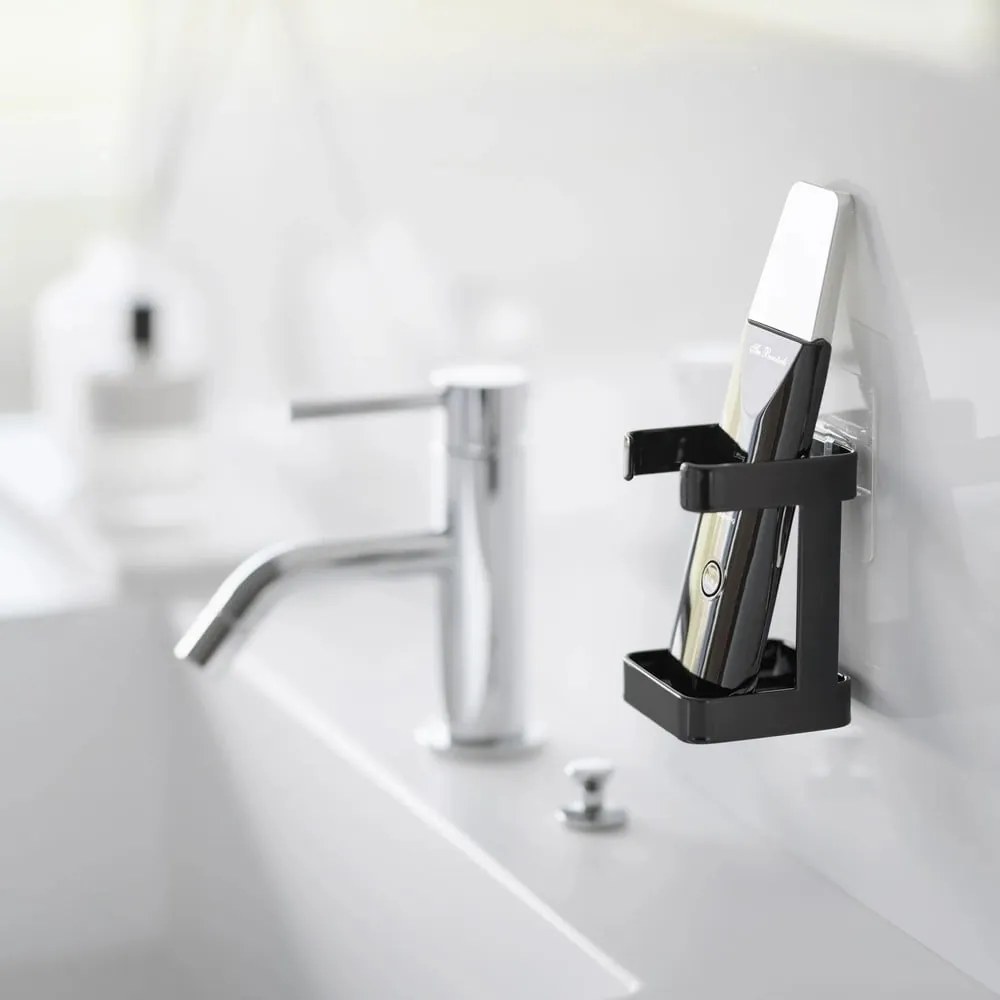 Черен метален държач за устройство за грижа за кожата Film Hook – YAMAZAKI