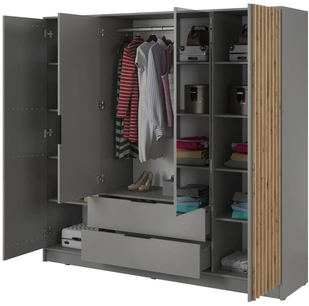 Гардероб Nolan 4-door with Огледало-Gkri
