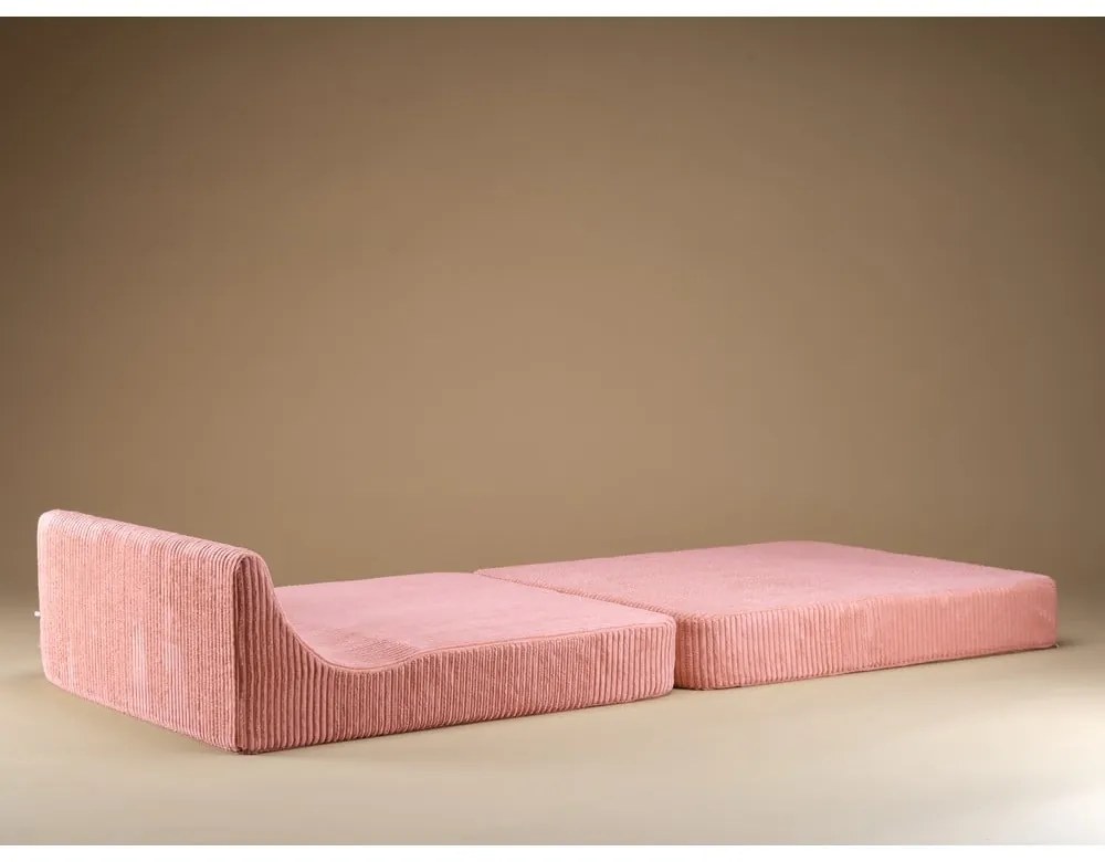 Розов детски стол от рипсено кадифе Flipster – Wigiwama