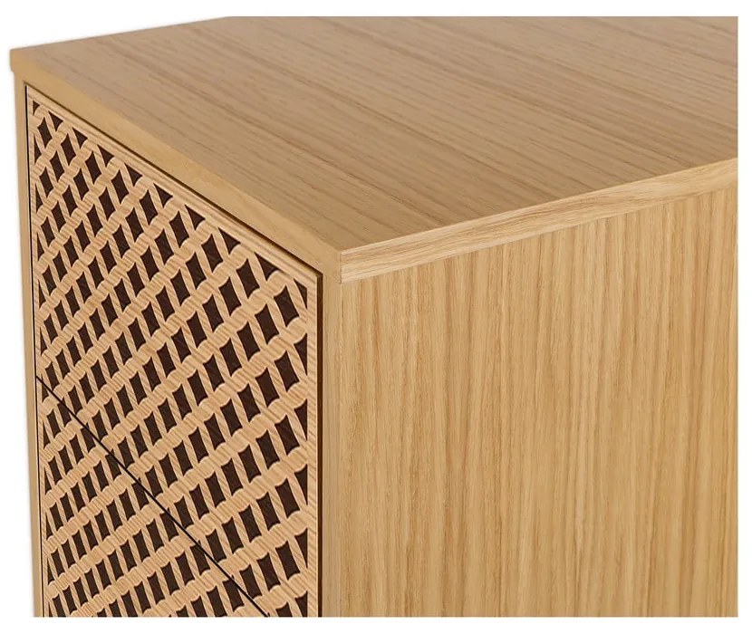 Комод с чекмеджета от дъб Camden Diamond, 40 x 123 cm - Woodman