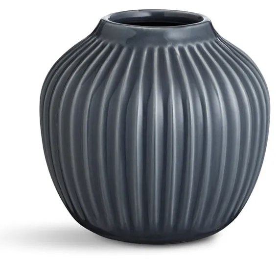 Ваза от антрацитен камък Hammershoi, ⌀ 13,5 cm Hammershøi - Kähler Design