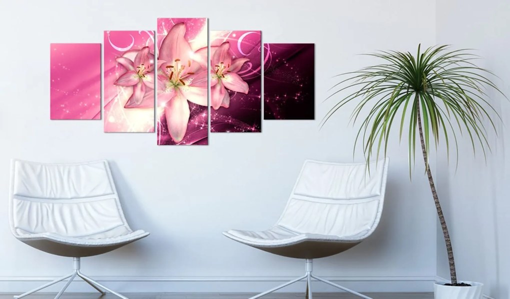 Печат върху платно - Pink Heaven 200x100