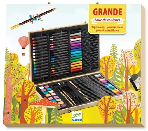 Djeco - Комплект за рисуване Big Box of Colors DJ09750G
