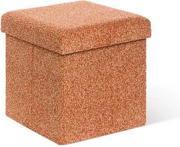 Пуф със съхранение atmosphera Oxia, Амбър, 38x38 cm
