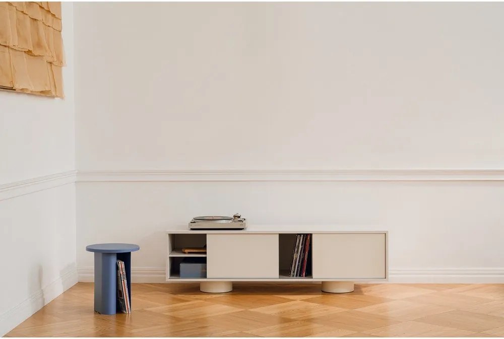 Сиво-бежова маса за телевизор 160x48x42 cm Taro – noo.ma