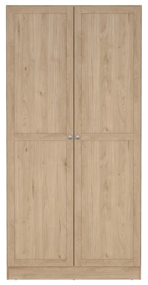 Гардероб от дъбов декор в естествен цвят 99x200x62 cm Billund – Tvilum