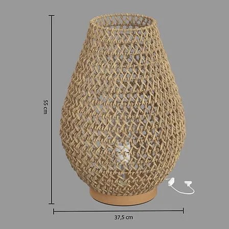 Нощна лампа atmosphera Etel, 55 cm - Черен