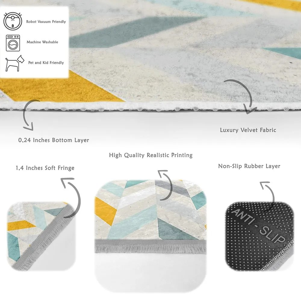 Сив килим 80x200 cm - Mila Home