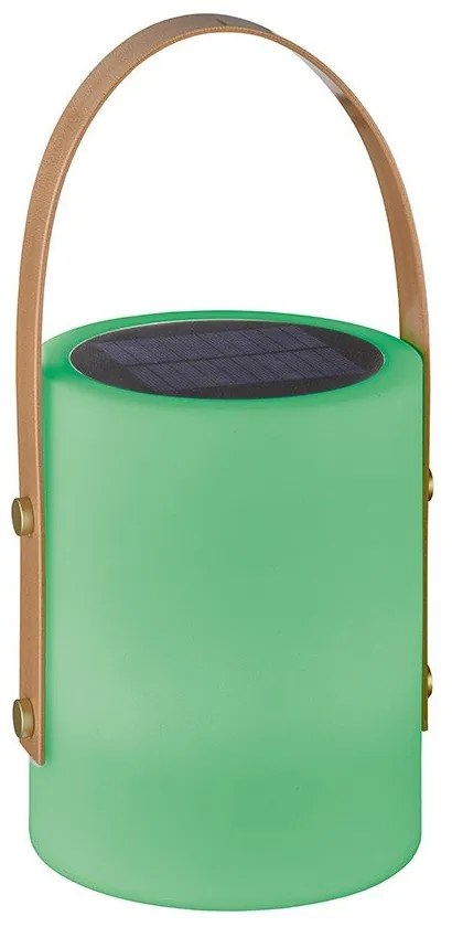 LED настолна лампа в бяло и кафяво (височина 34 cm) Bari – Fischer & Honsel