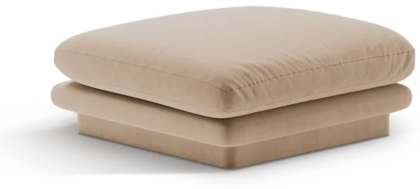 Бежова кадифена табуретка Torino – Micadoni