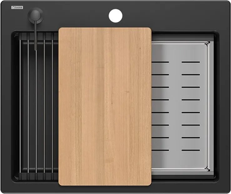 гранитна мивка KURT 110 Black