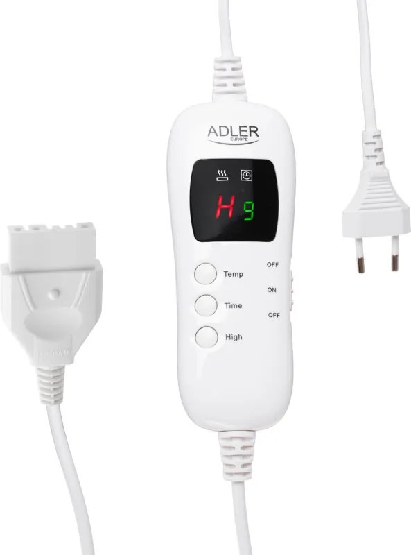 Електрическо одеяло Adler AD 7443, 120W, 160x180 см, LCD контролер, Защита от прегряване, 7 настройки, Таймер, Розов