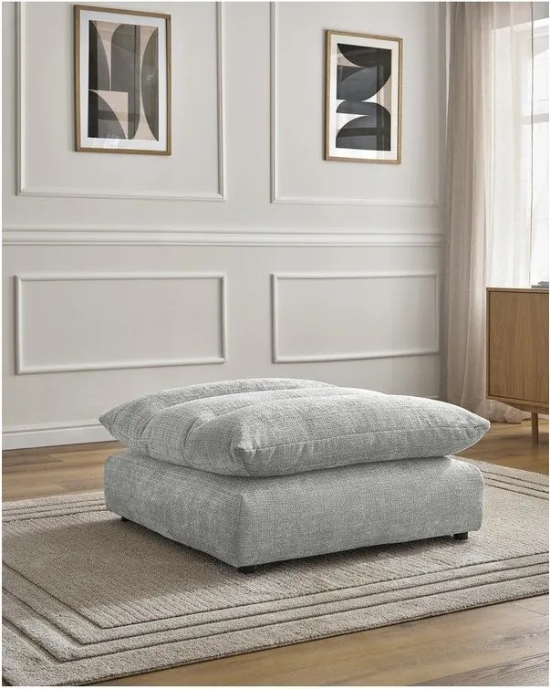 Светлосива шенилова табуретка Neil – Bobochic Paris