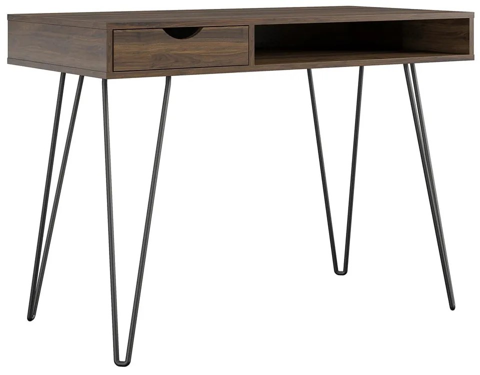 Работна маса от декор от орех 49x104 cm Concord – Novogratz