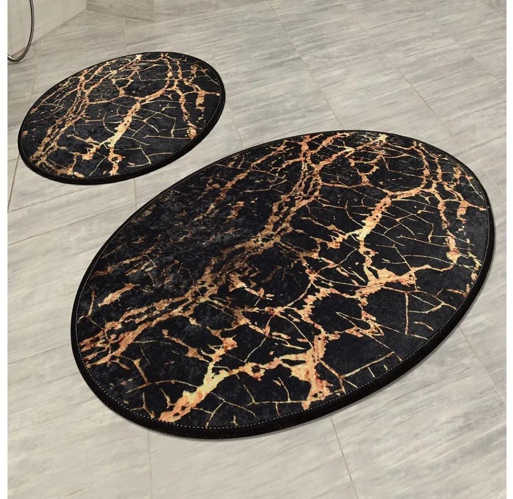 КОМПЛЕКТ 2x Баня GOLDES 60x100 см черно/злато